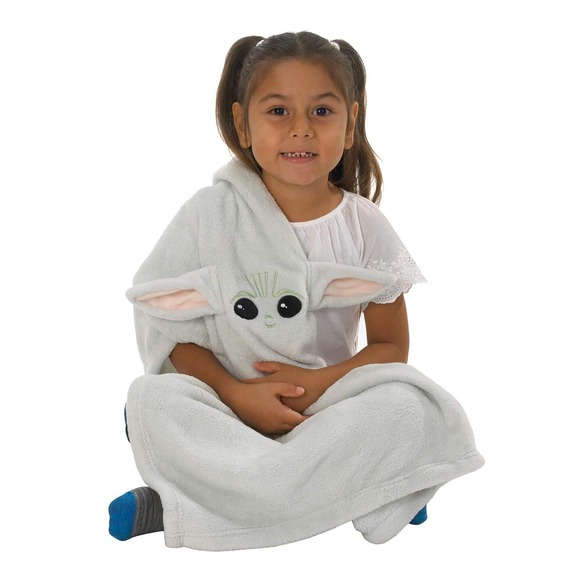 Disney Other - Disney Star Wars NEW Mandalorian Child Plush Yoda Toy Blanket Convertible Pillow